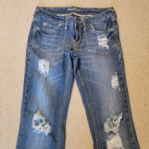 Amethyst flare blue jeans size 3